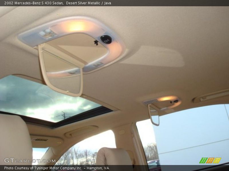 Desert Silver Metallic / Java 2002 Mercedes-Benz S 430 Sedan