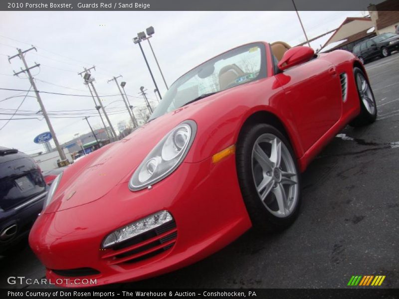 Guards Red / Sand Beige 2010 Porsche Boxster