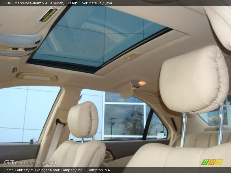 Desert Silver Metallic / Java 2002 Mercedes-Benz S 430 Sedan