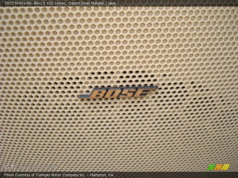 Desert Silver Metallic / Java 2002 Mercedes-Benz S 430 Sedan