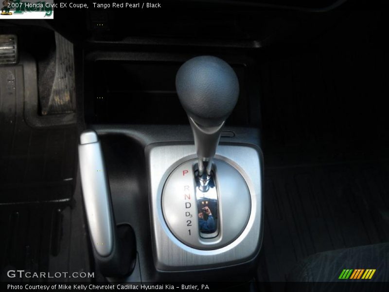 Tango Red Pearl / Black 2007 Honda Civic EX Coupe