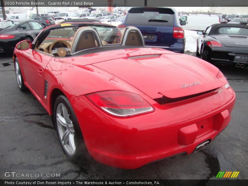 Guards Red / Sand Beige 2010 Porsche Boxster