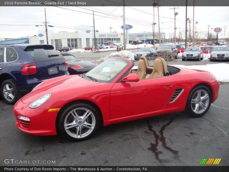 Guards Red / Sand Beige 2010 Porsche Boxster