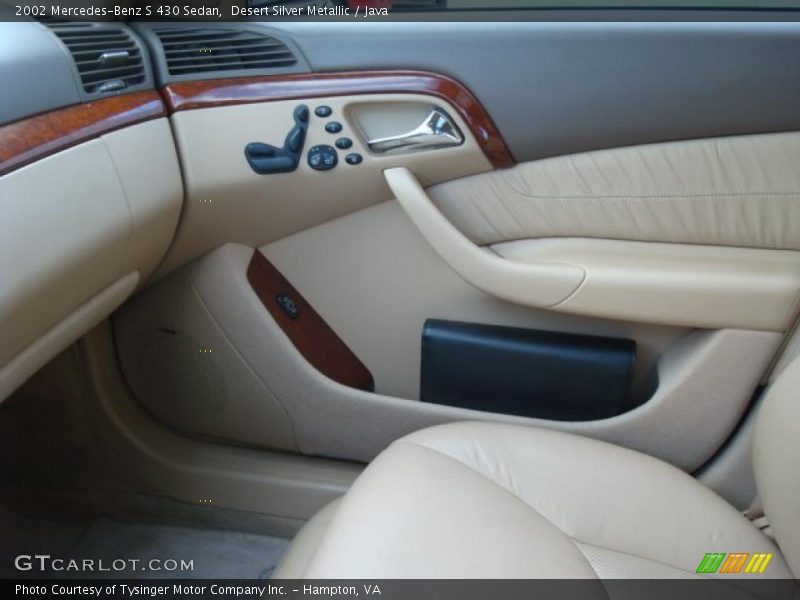 Desert Silver Metallic / Java 2002 Mercedes-Benz S 430 Sedan