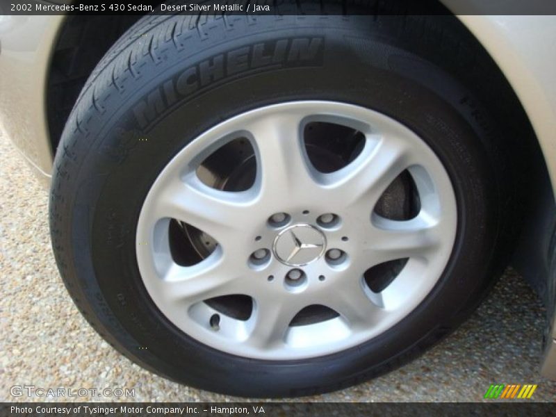 Desert Silver Metallic / Java 2002 Mercedes-Benz S 430 Sedan