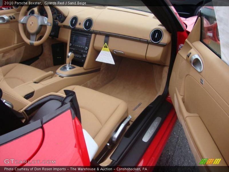 Guards Red / Sand Beige 2010 Porsche Boxster
