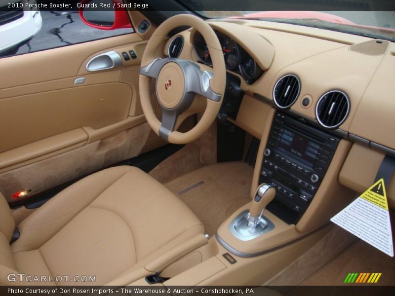 Guards Red / Sand Beige 2010 Porsche Boxster