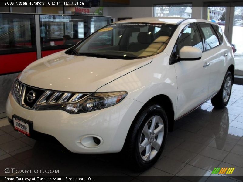 Glacier Pearl / Beige 2009 Nissan Murano S