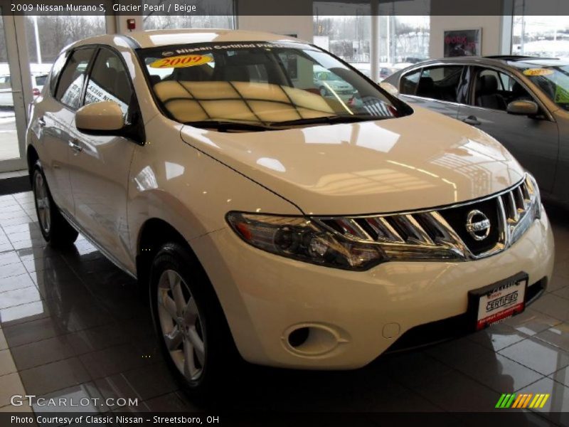 Glacier Pearl / Beige 2009 Nissan Murano S