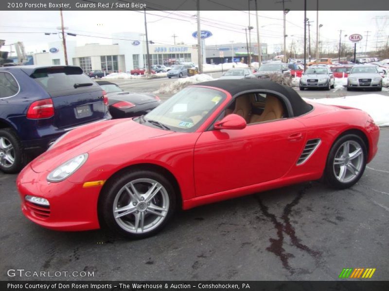 Guards Red / Sand Beige 2010 Porsche Boxster