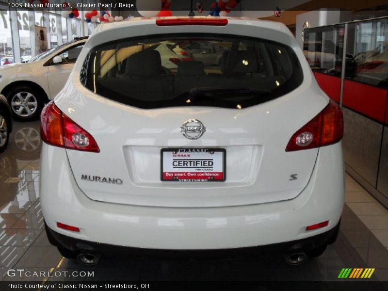 Glacier Pearl / Beige 2009 Nissan Murano S