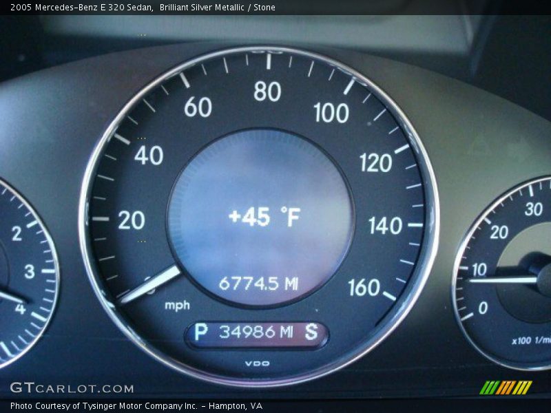 Brilliant Silver Metallic / Stone 2005 Mercedes-Benz E 320 Sedan