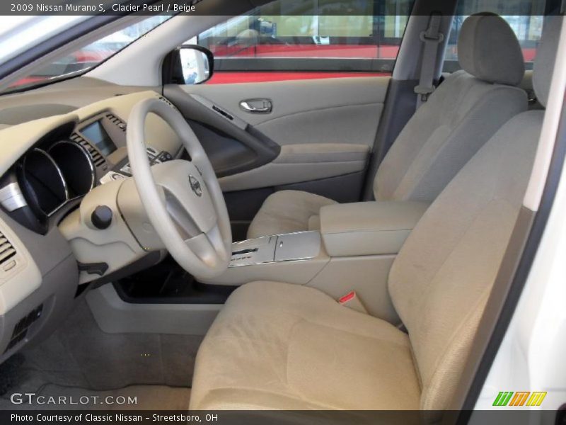 Glacier Pearl / Beige 2009 Nissan Murano S