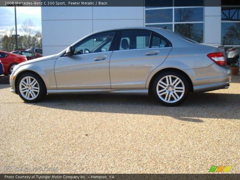 Pewter Metallic / Black 2008 Mercedes-Benz C 300 Sport