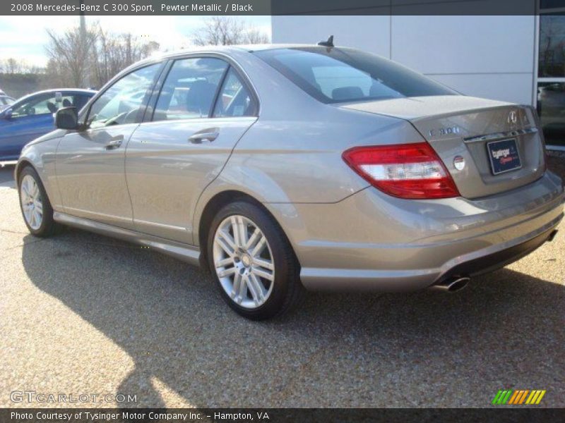 Pewter Metallic / Black 2008 Mercedes-Benz C 300 Sport