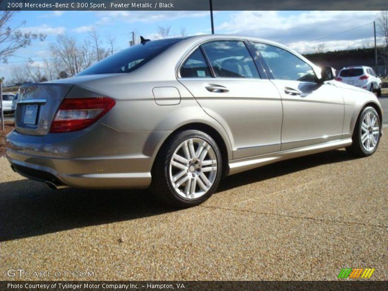 Pewter Metallic / Black 2008 Mercedes-Benz C 300 Sport