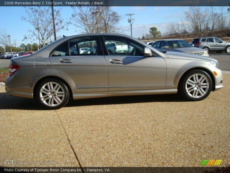 Pewter Metallic / Black 2008 Mercedes-Benz C 300 Sport