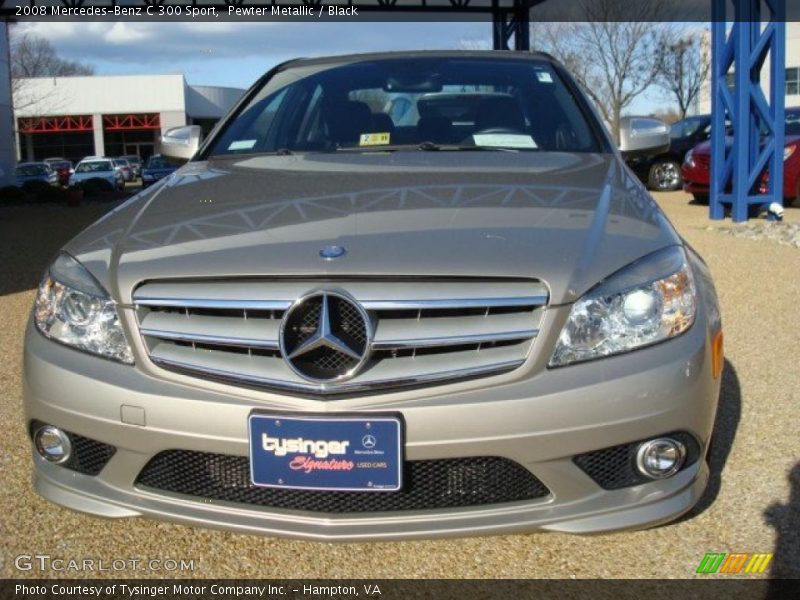 Pewter Metallic / Black 2008 Mercedes-Benz C 300 Sport