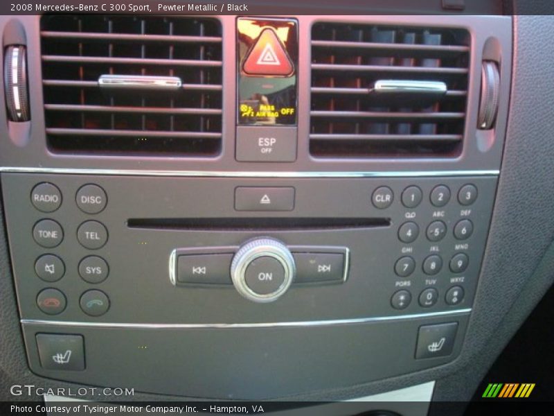 Pewter Metallic / Black 2008 Mercedes-Benz C 300 Sport