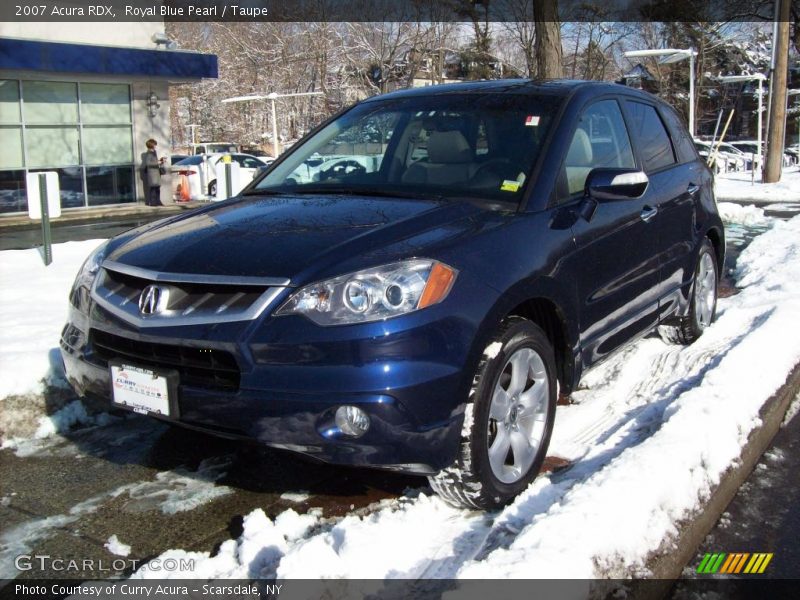 Royal Blue Pearl / Taupe 2007 Acura RDX
