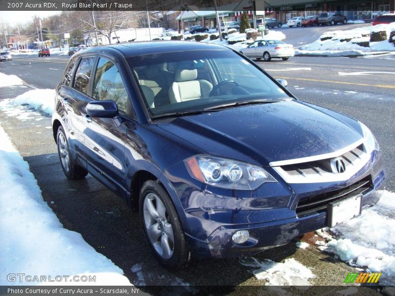 Royal Blue Pearl / Taupe 2007 Acura RDX