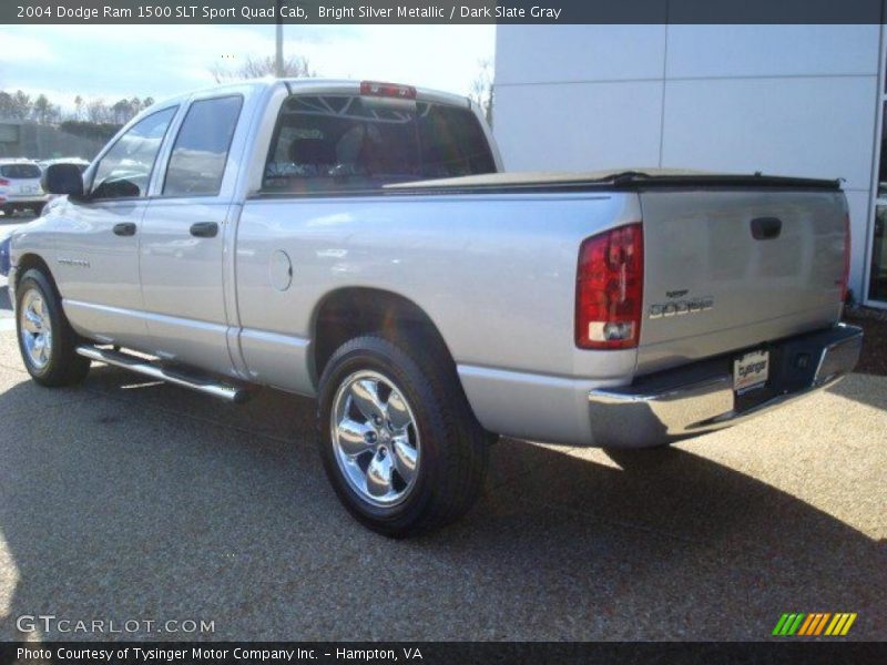 Bright Silver Metallic / Dark Slate Gray 2004 Dodge Ram 1500 SLT Sport Quad Cab