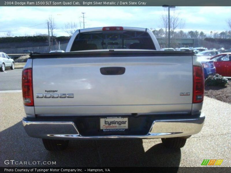 Bright Silver Metallic / Dark Slate Gray 2004 Dodge Ram 1500 SLT Sport Quad Cab