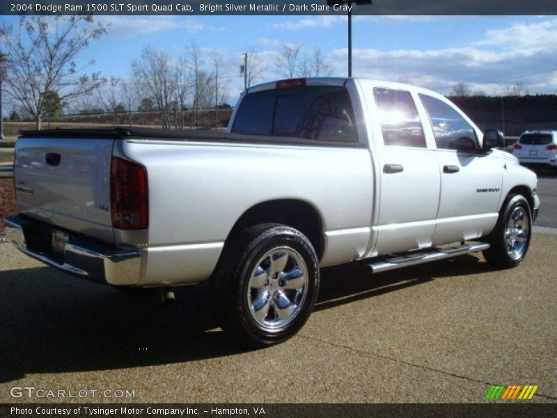 Bright Silver Metallic / Dark Slate Gray 2004 Dodge Ram 1500 SLT Sport Quad Cab