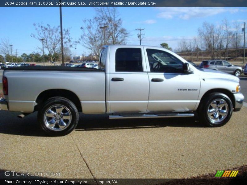 Bright Silver Metallic / Dark Slate Gray 2004 Dodge Ram 1500 SLT Sport Quad Cab