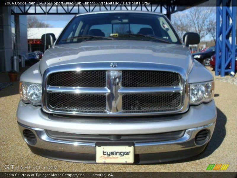 Bright Silver Metallic / Dark Slate Gray 2004 Dodge Ram 1500 SLT Sport Quad Cab
