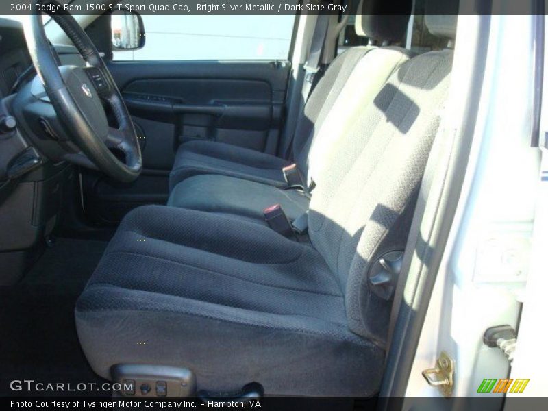 Bright Silver Metallic / Dark Slate Gray 2004 Dodge Ram 1500 SLT Sport Quad Cab