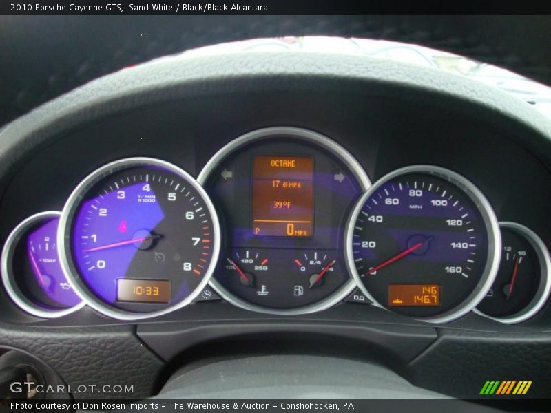 Sand White / Black/Black Alcantara 2010 Porsche Cayenne GTS