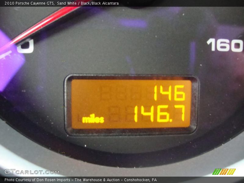 Sand White / Black/Black Alcantara 2010 Porsche Cayenne GTS