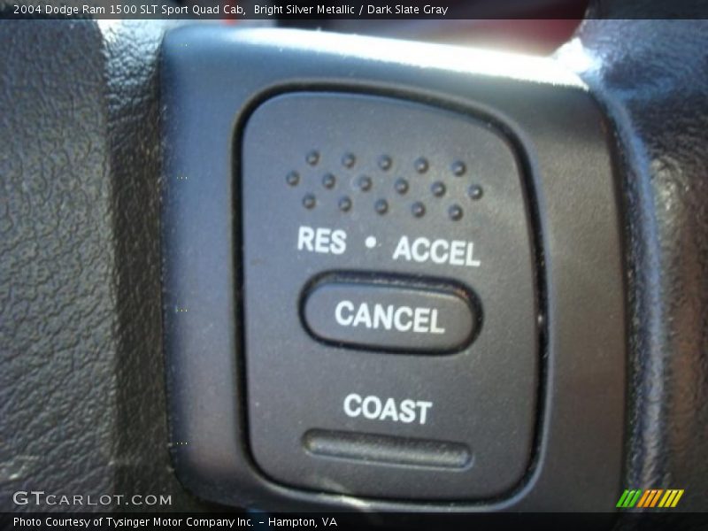 Bright Silver Metallic / Dark Slate Gray 2004 Dodge Ram 1500 SLT Sport Quad Cab