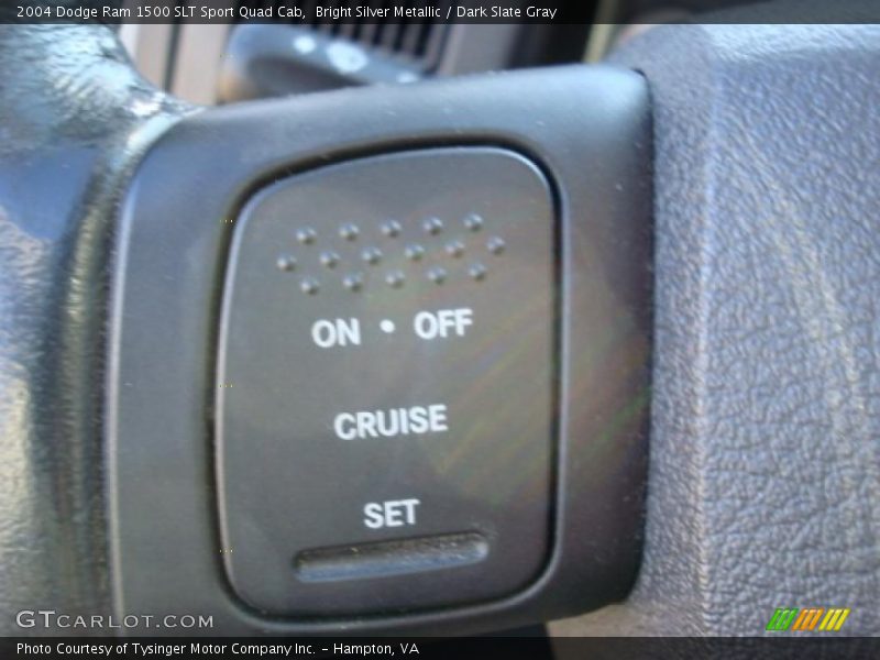 Bright Silver Metallic / Dark Slate Gray 2004 Dodge Ram 1500 SLT Sport Quad Cab