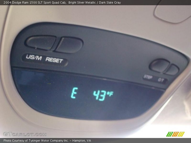 Bright Silver Metallic / Dark Slate Gray 2004 Dodge Ram 1500 SLT Sport Quad Cab