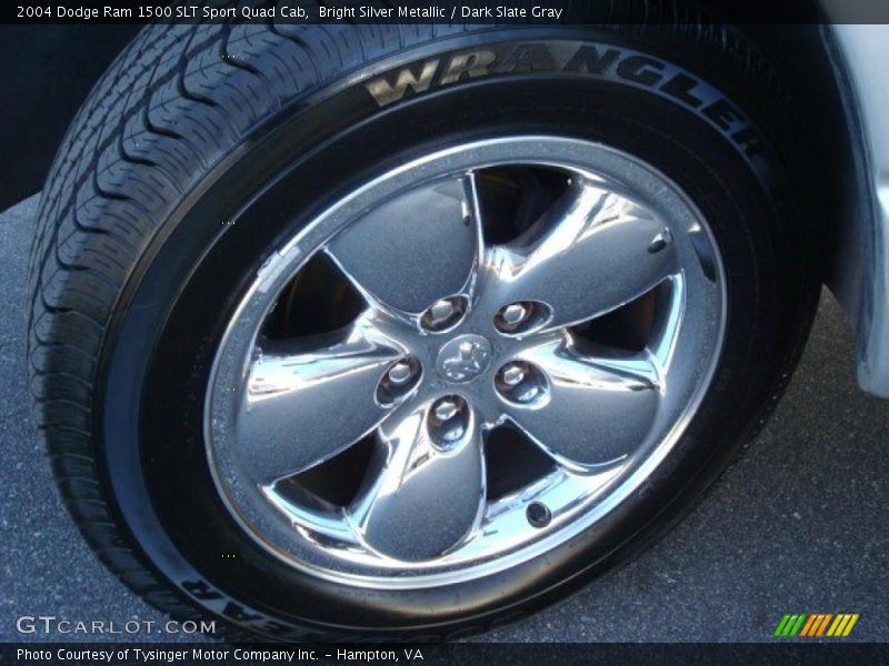 Bright Silver Metallic / Dark Slate Gray 2004 Dodge Ram 1500 SLT Sport Quad Cab