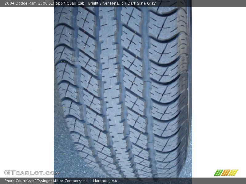 Bright Silver Metallic / Dark Slate Gray 2004 Dodge Ram 1500 SLT Sport Quad Cab