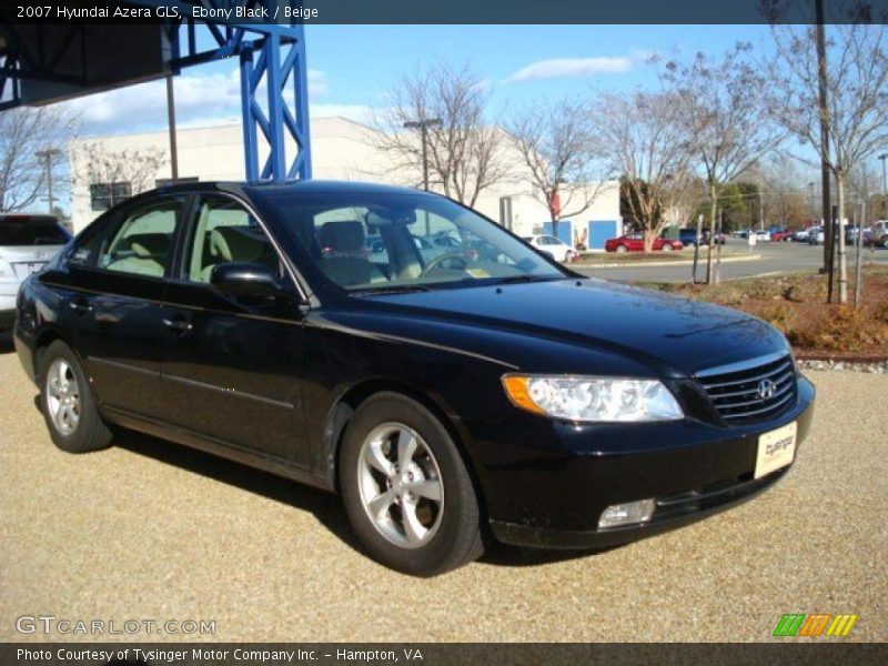 Ebony Black / Beige 2007 Hyundai Azera GLS