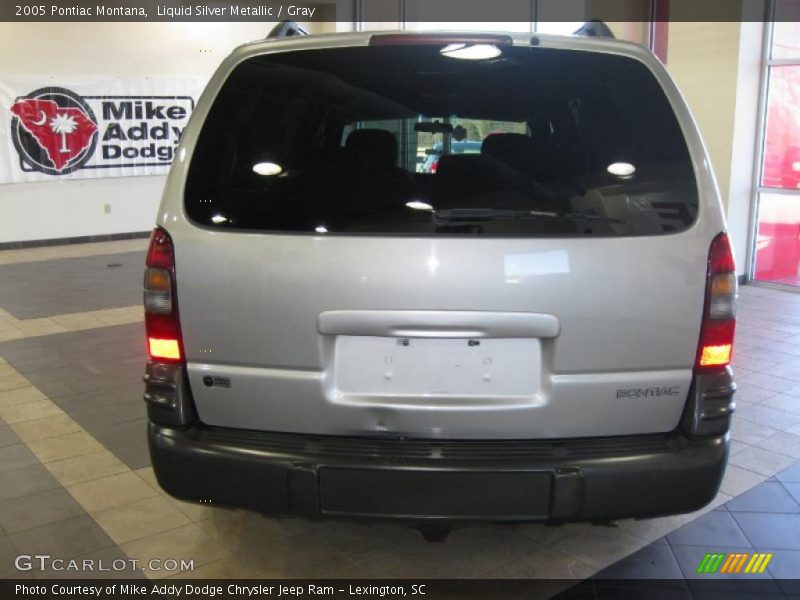 Liquid Silver Metallic / Gray 2005 Pontiac Montana