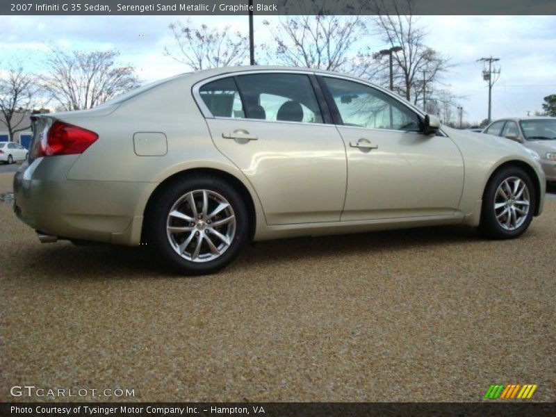 Serengeti Sand Metallic / Graphite Black 2007 Infiniti G 35 Sedan