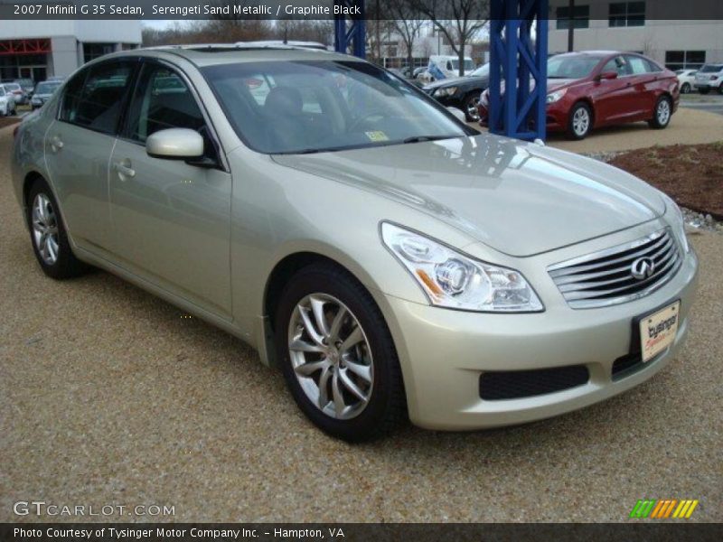 Serengeti Sand Metallic / Graphite Black 2007 Infiniti G 35 Sedan