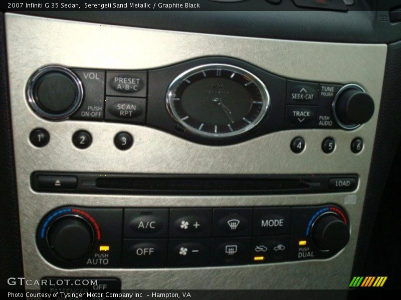 Serengeti Sand Metallic / Graphite Black 2007 Infiniti G 35 Sedan