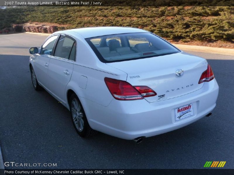 Blizzard White Pearl / Ivory 2007 Toyota Avalon Limited