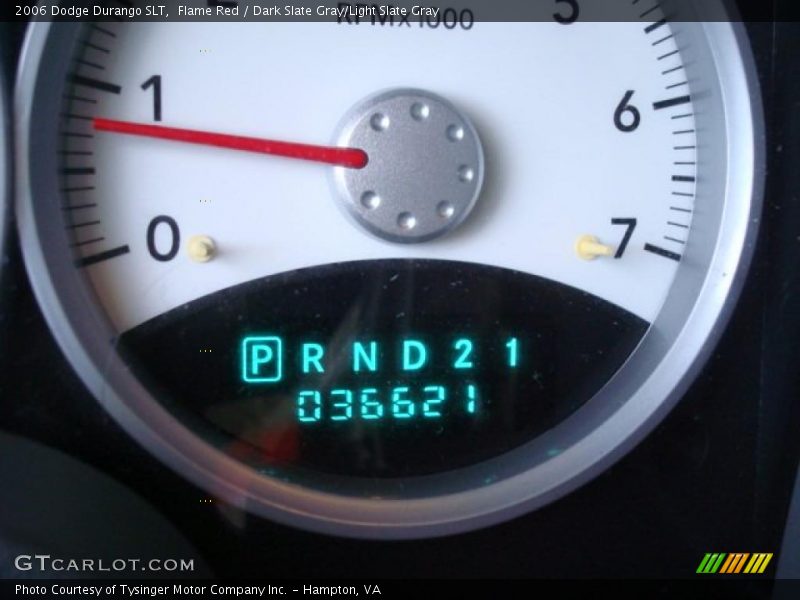 Flame Red / Dark Slate Gray/Light Slate Gray 2006 Dodge Durango SLT