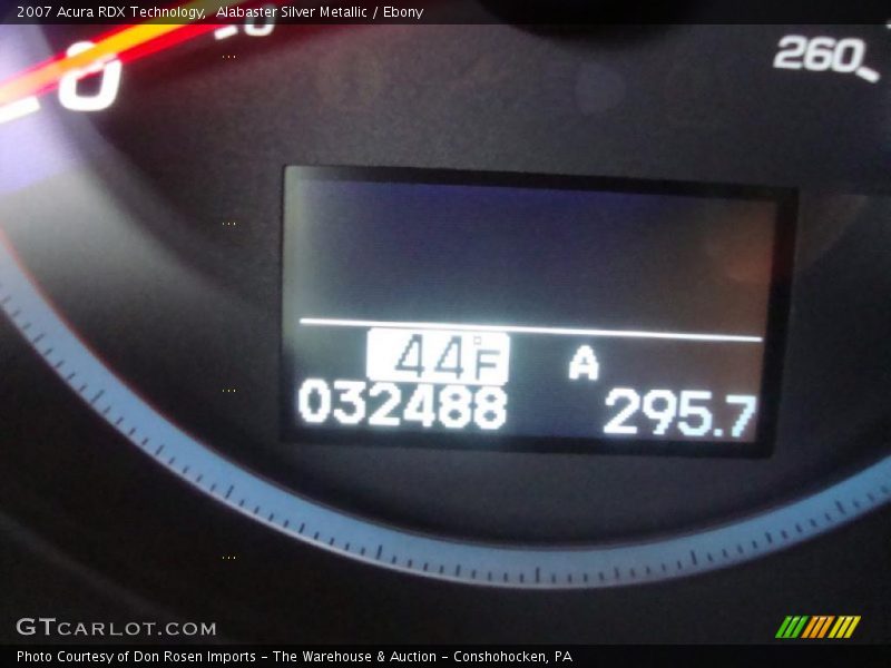 Alabaster Silver Metallic / Ebony 2007 Acura RDX Technology