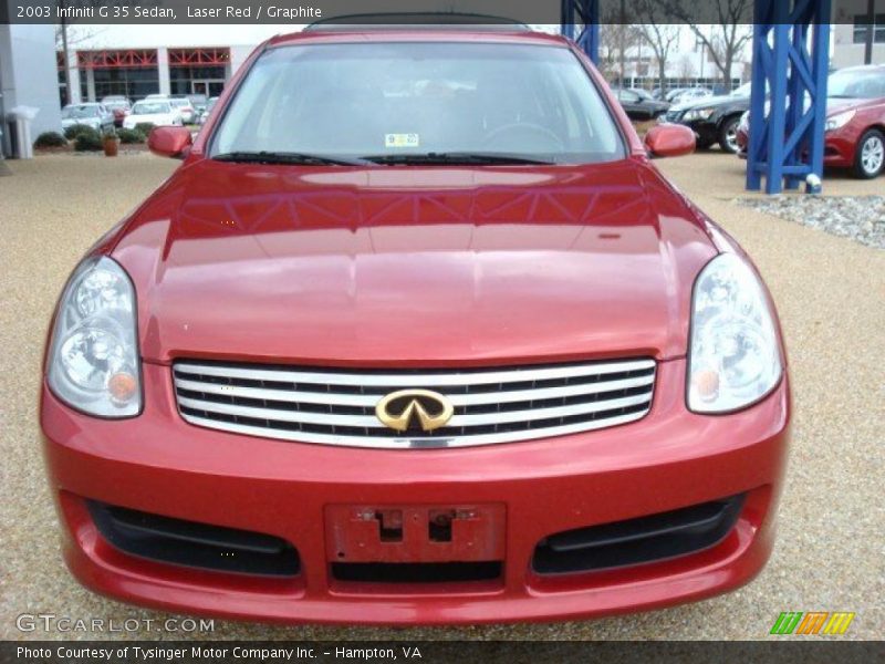Laser Red / Graphite 2003 Infiniti G 35 Sedan