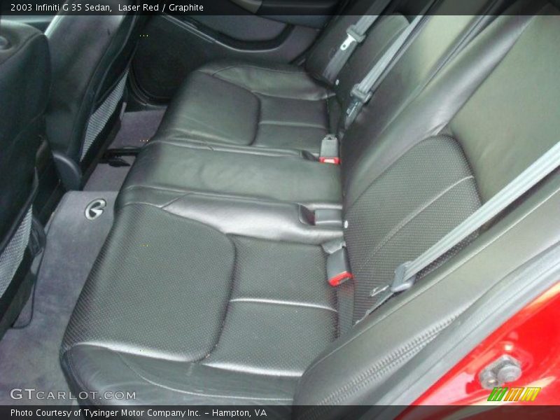 Laser Red / Graphite 2003 Infiniti G 35 Sedan