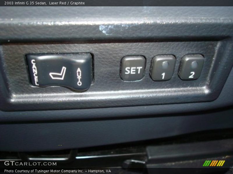 Laser Red / Graphite 2003 Infiniti G 35 Sedan