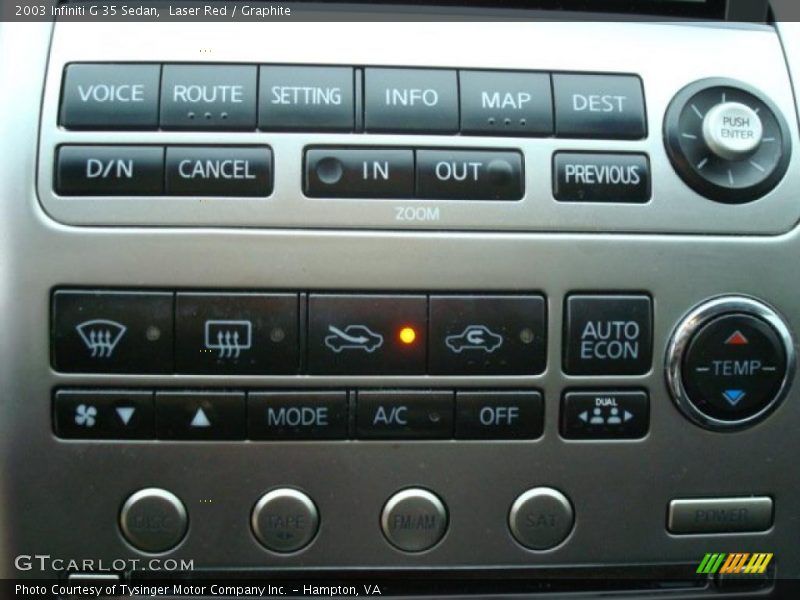 Laser Red / Graphite 2003 Infiniti G 35 Sedan